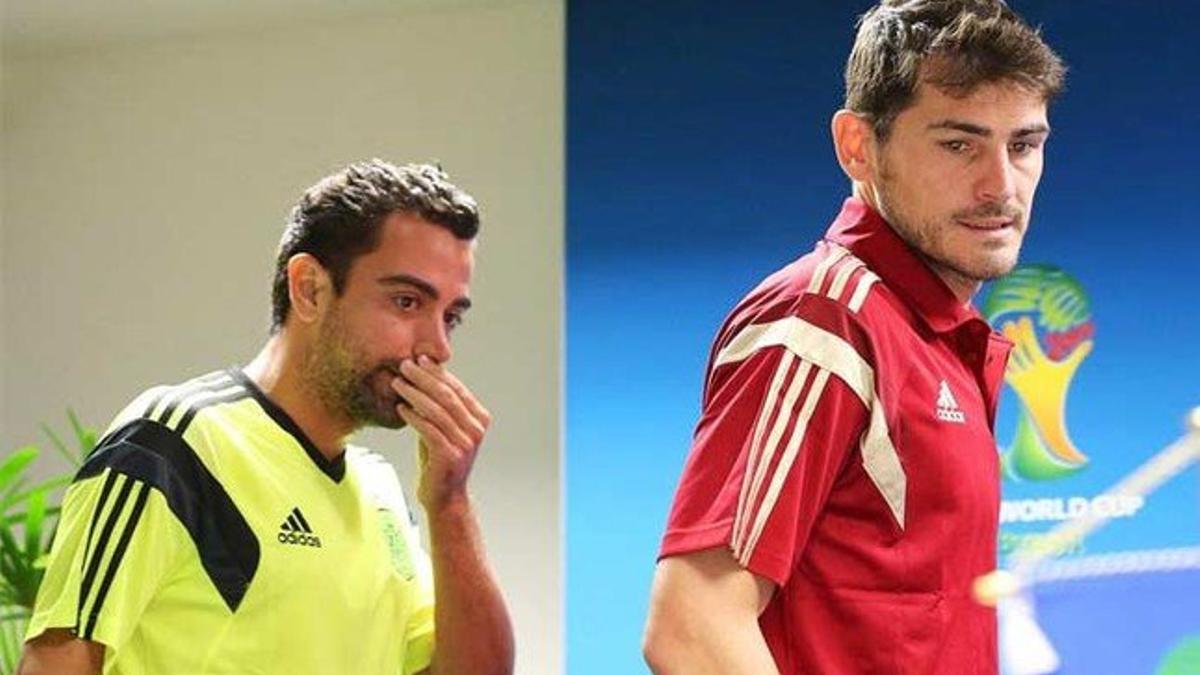 Las trayectorias deportivas de Xavi Hernández e Iker Casillas tienen muchos puntos en común