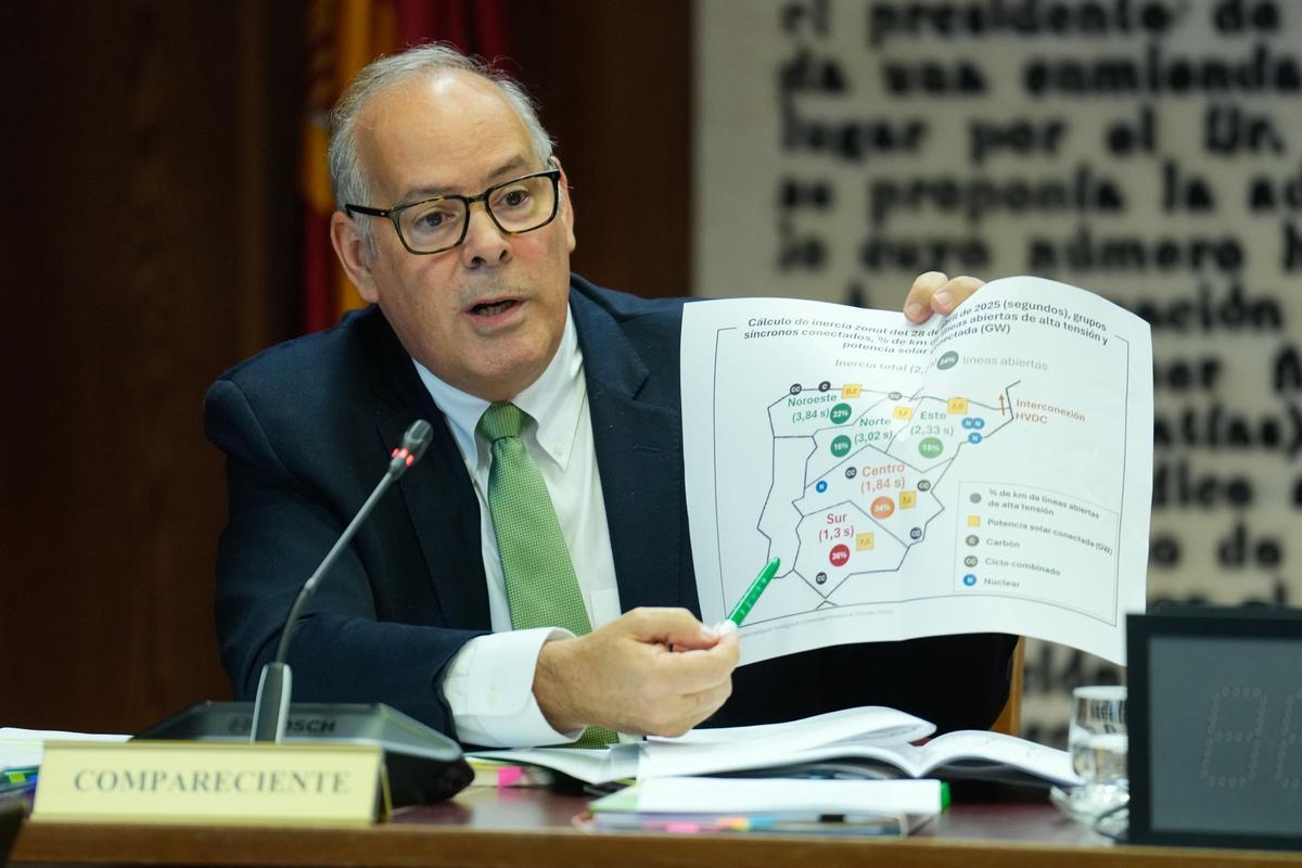 El consejero delegado de Iberdrola, Mario Ruiz-Tagle, en la comisión de investigación sobre el apagón del Senado.