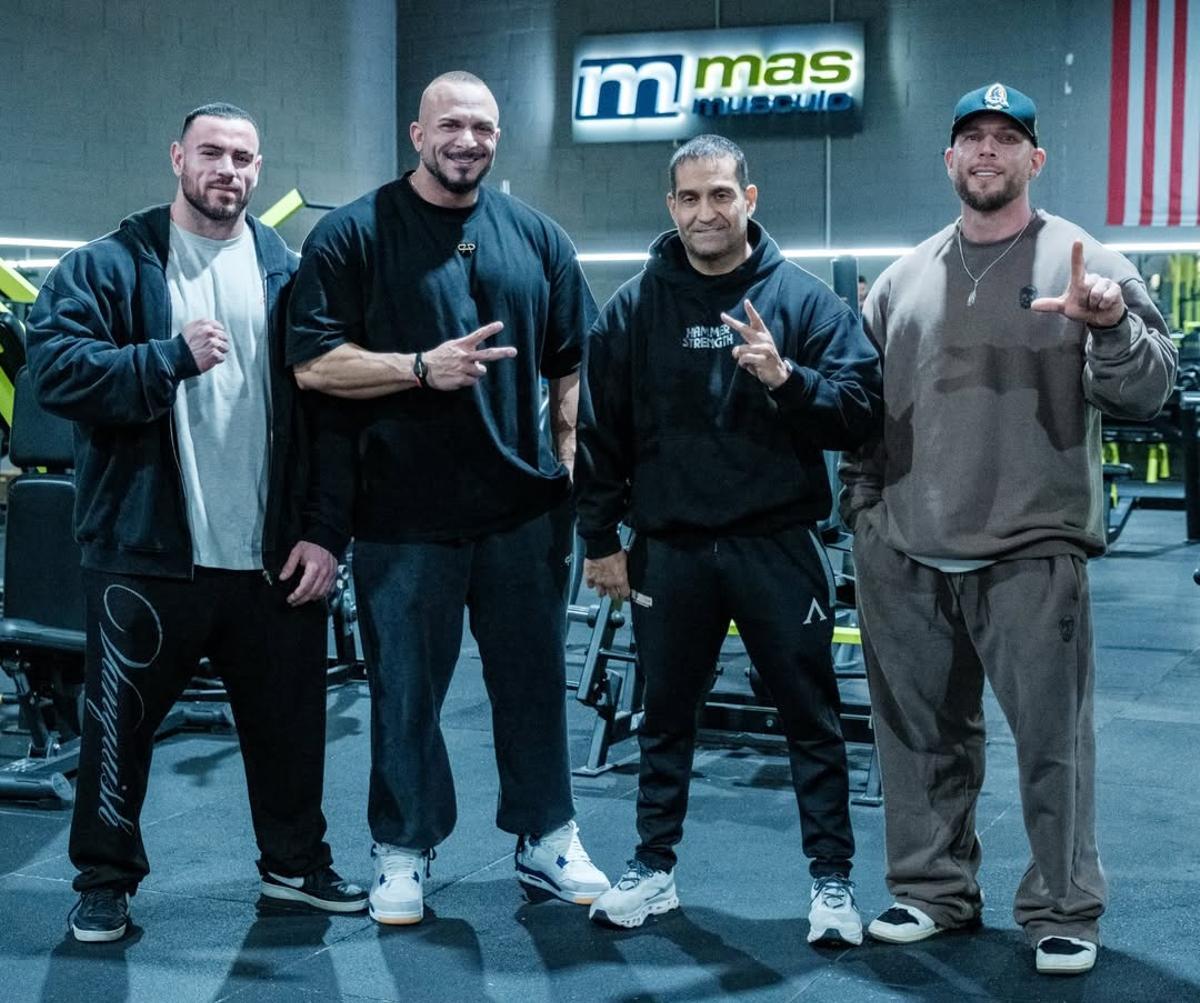 Fede Guevara junto a Raúl Carrasco, Josema Muñoz y Kim Ángel