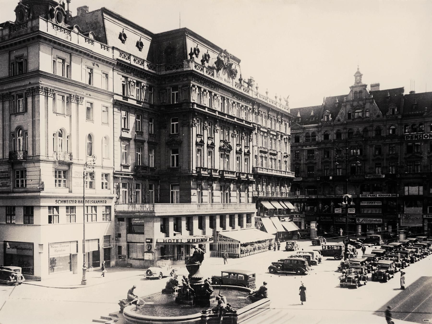 Fotografía histórica del Hotel Ambassador Vienna