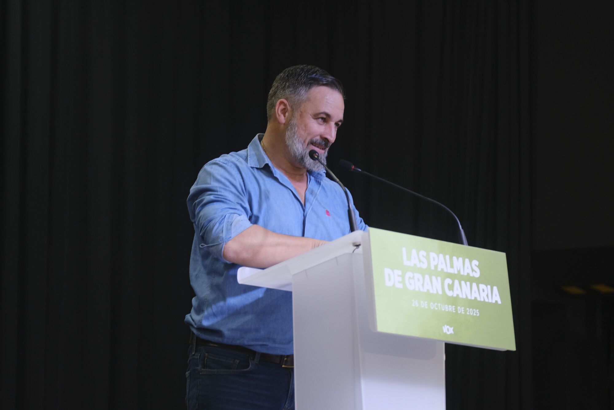 Acto de Santiago Abascal en el Círculo Mercantil