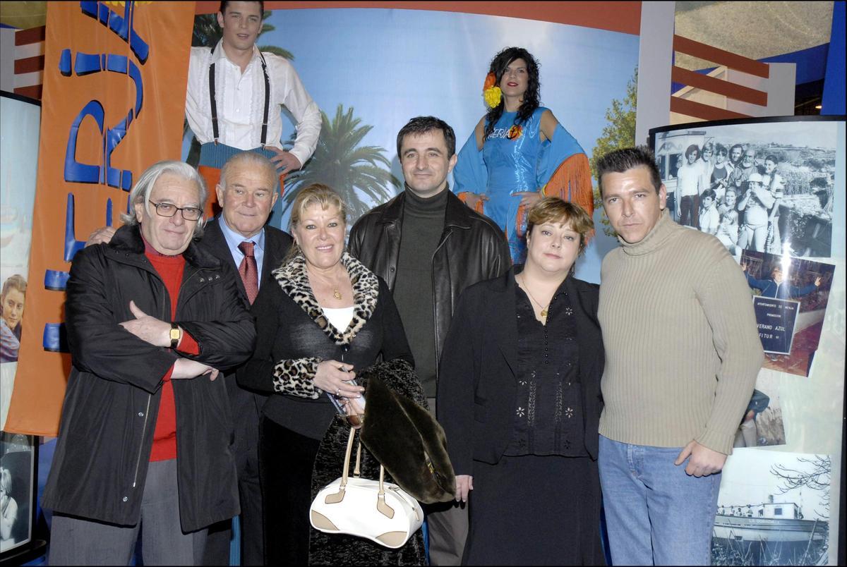Gerardo Garrido, en el centro, en el aniversario de 'Verano azul'