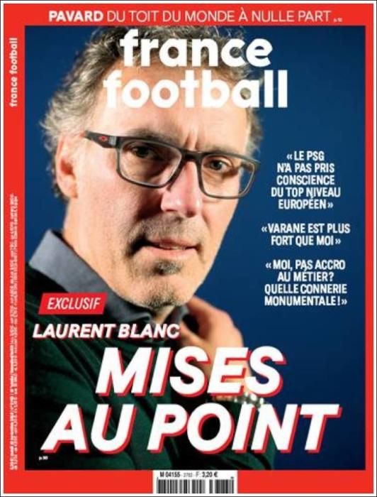 Portada FRANCE FOOTBALL martes 13 noviembre 2018