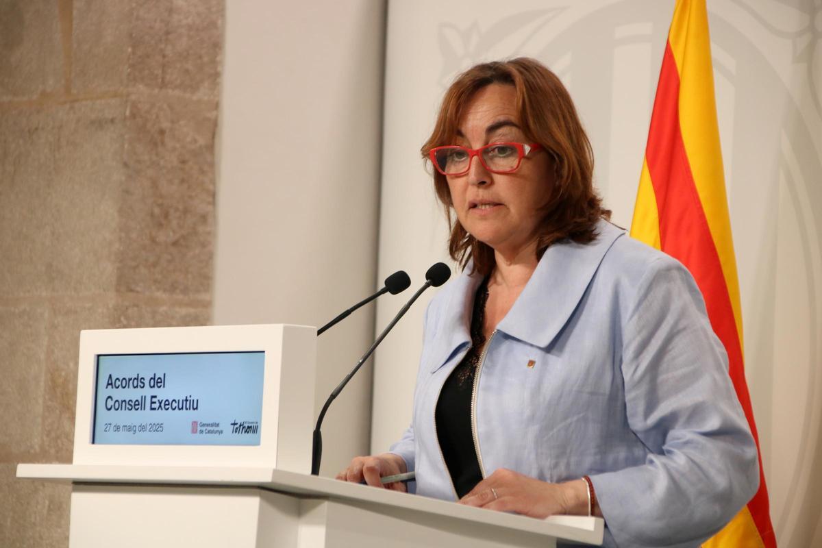 La portavoz del Govern, Sílvia Paneque, en rueda de prensa. La portavoz del Govern, Sílvia Paneque, en rueda de prensa.