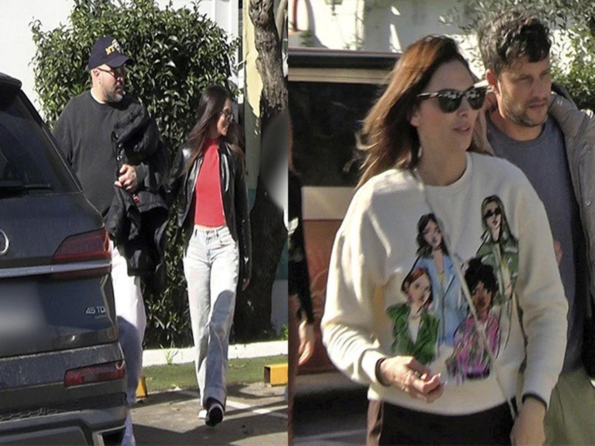 Kiko Rivera con Lola e Irene Rosales con Guillermo, salen de desayunar en el mismo establecimiento en San Valentín. Europa Press Reportajes