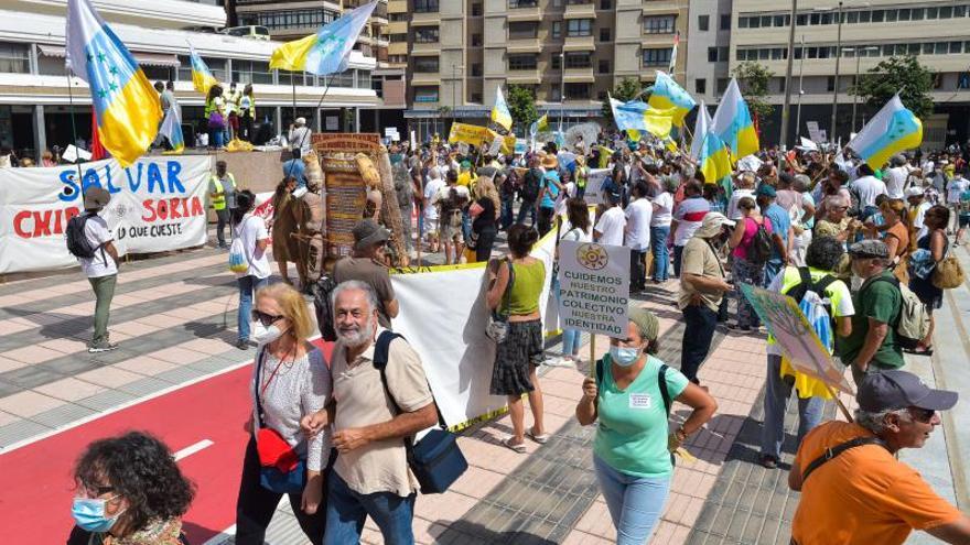 Manifestación contra Chira-Soria