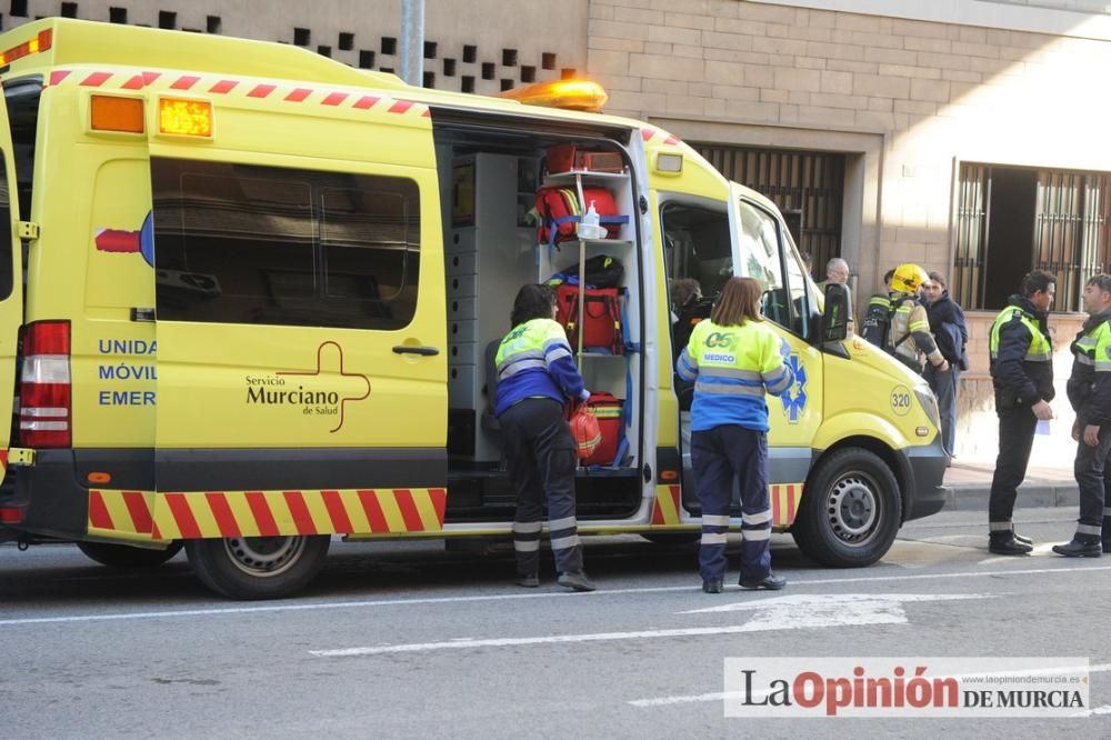 Incendio en un piso en San Andrés