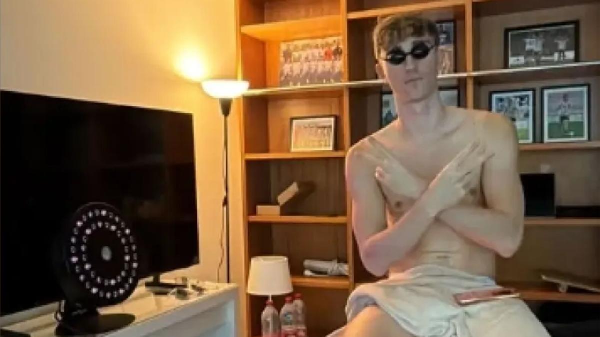 La imagen de Huijsen con la luz de infrarrojos