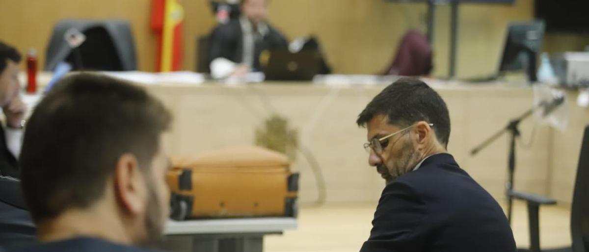 Jesús León, durante el juicio por el concurso de acreedores culpable, el mes pasado, en la Ciudad de la Justicia.