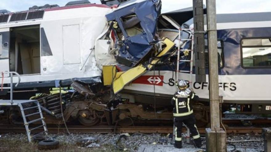 Accidente ferroviario en Suiza