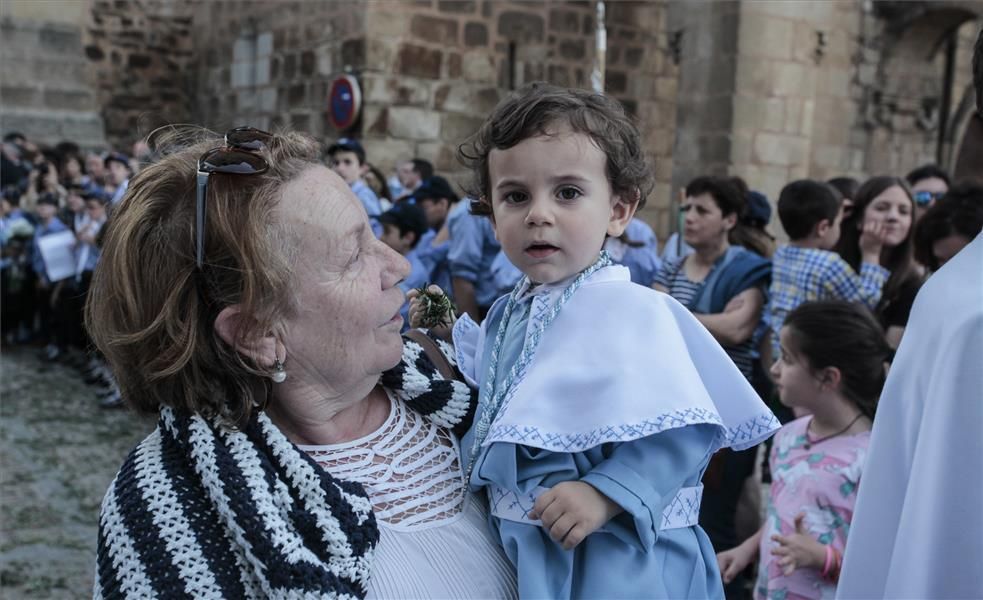 Bajada de la patrona de Cáceres a la ciudad