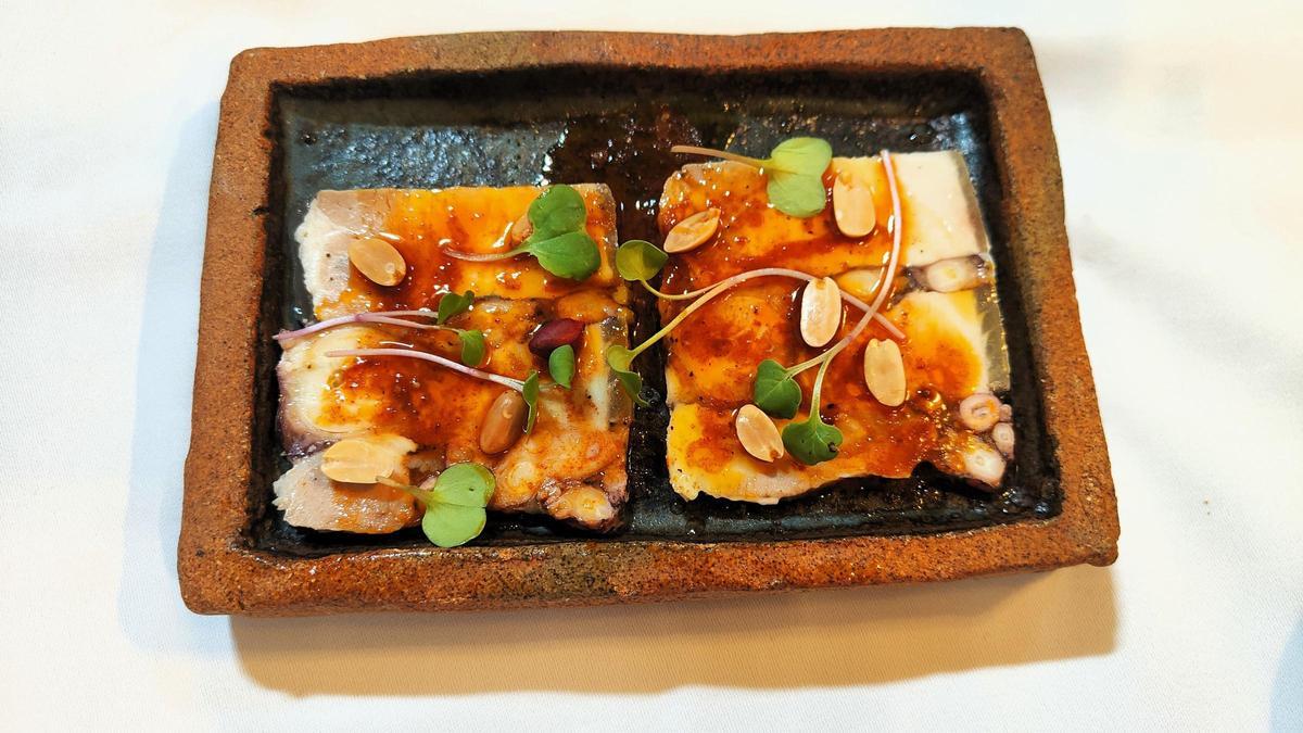 El fiambre de pulpo y panceta de Sol Blanc.