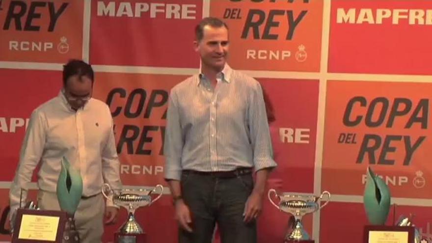 Felipe VI preside la entrega de trofeos de la Copa del Rey de Vela