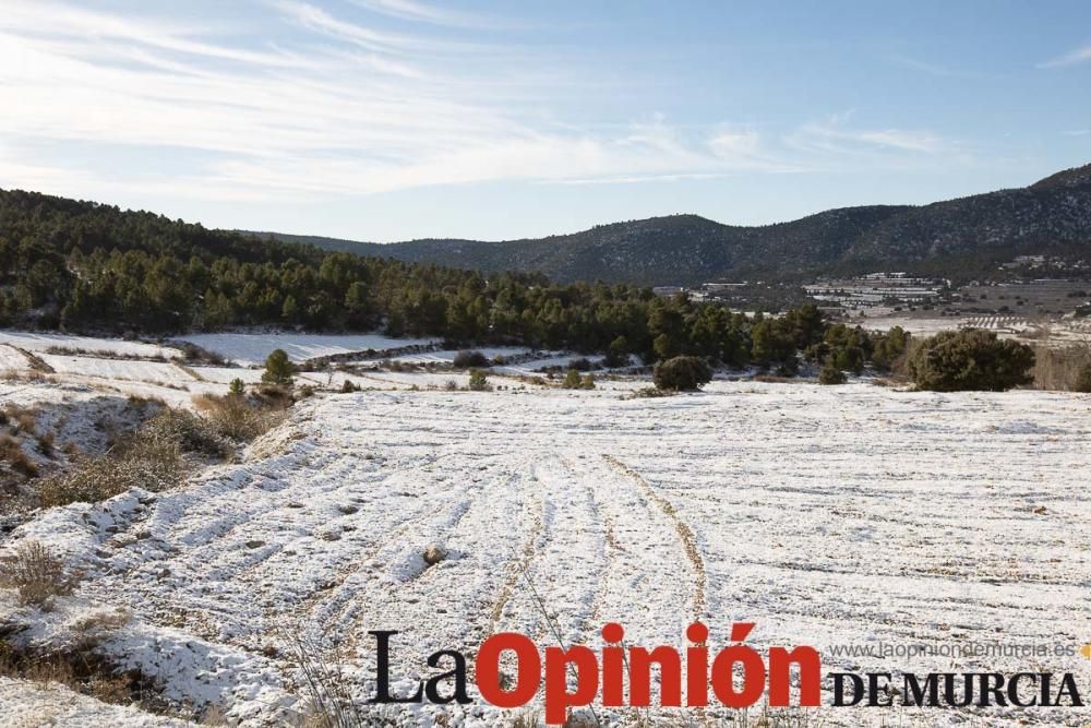 La nieve se deja ver tímidamente en la pedanía mor