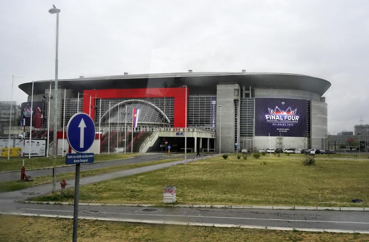 El Belgrado Arena, que acoge la Final Four de la BCL