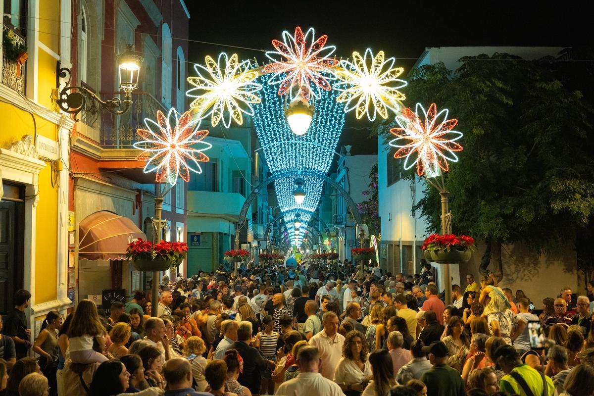Gáldar se ilumina este viernes para anunciar la Navidad
