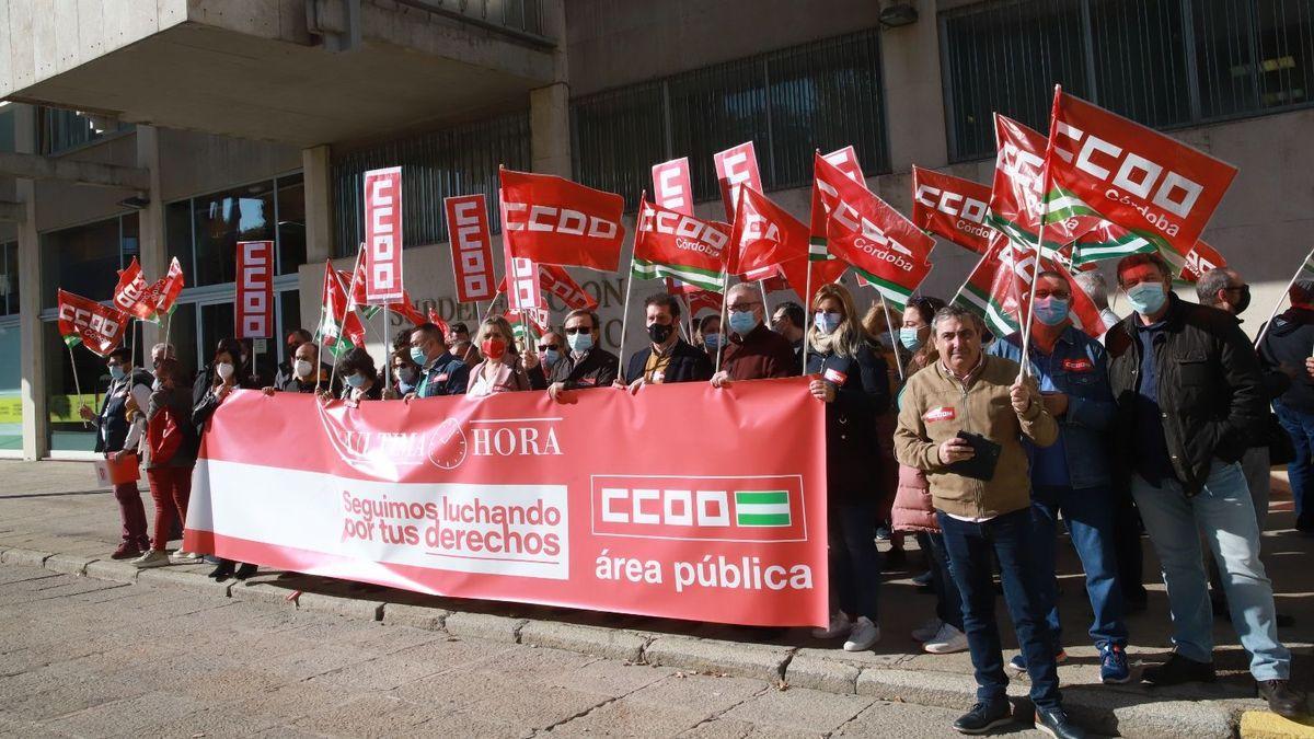 Una concentración reciente de CCOO Córdoba.