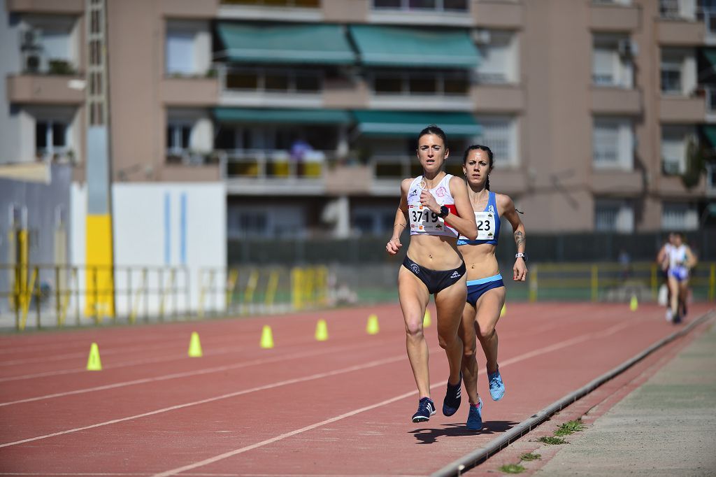 Pruebas de atletismo nacional en la pista de atletismo de Cartagena este domingo