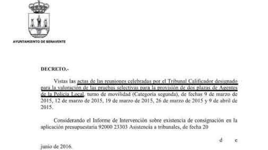 Decreto aprobando el pago de dietas a las que los funcionarios han renunciado.