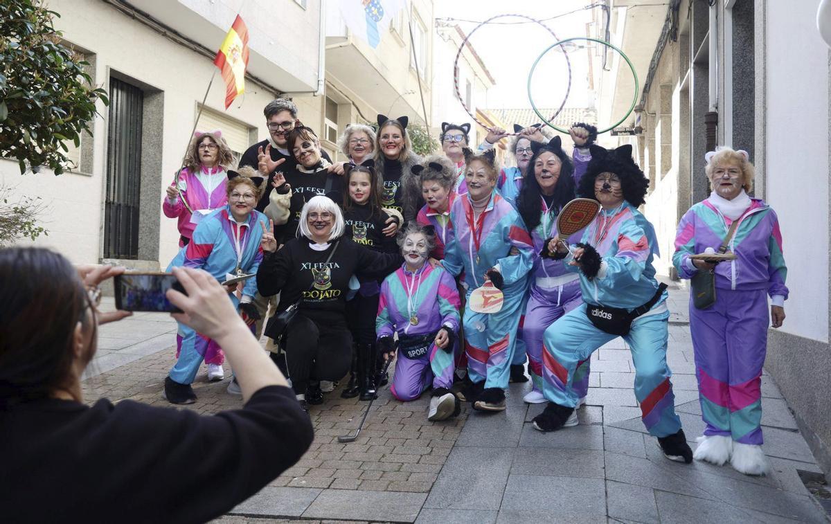 Uno de los grupos que animó Portonovo.