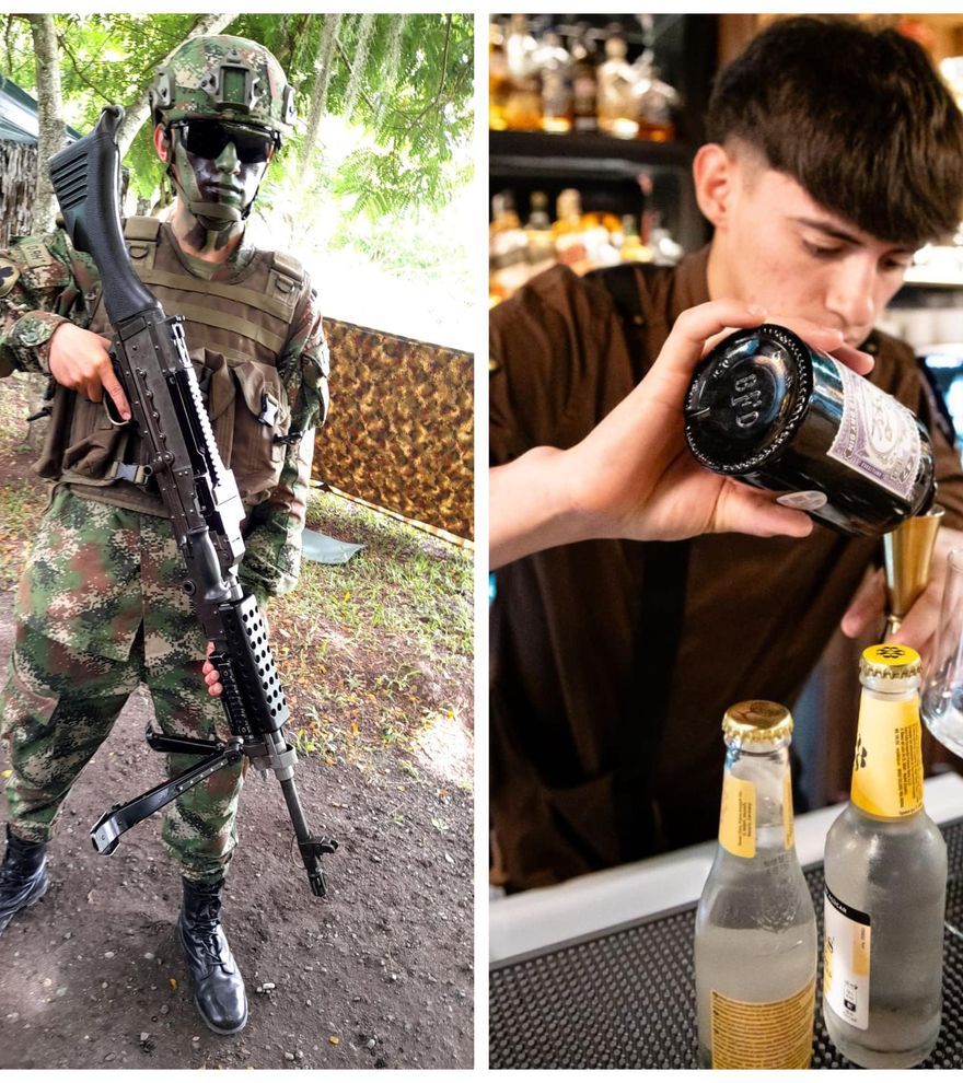 Carlos Loaiza: del fusil en Colombia a la coctelera en Tenerife