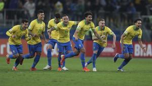 marcosl48831555 brazil s soccer players celebrate winning at the end of the 190628092055