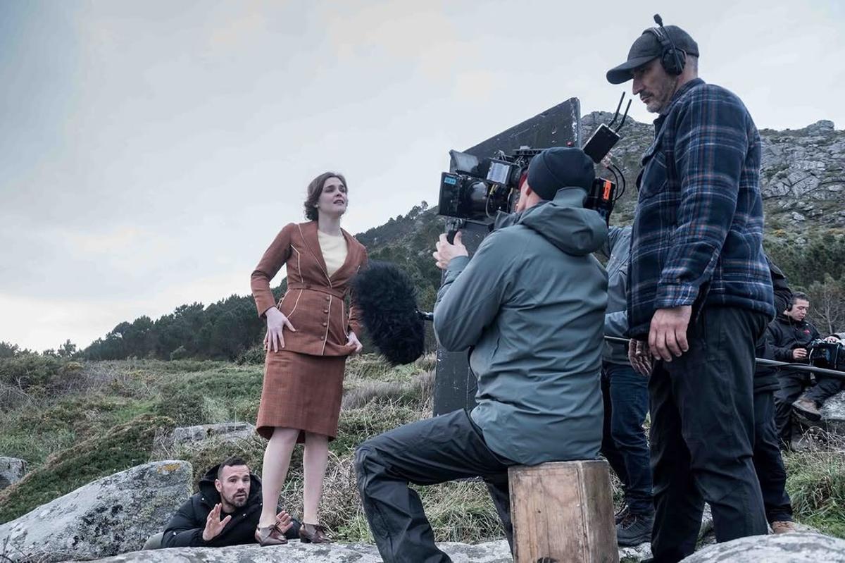 Rodajes en Galicia de la serie 'Las hijas de la criada'.