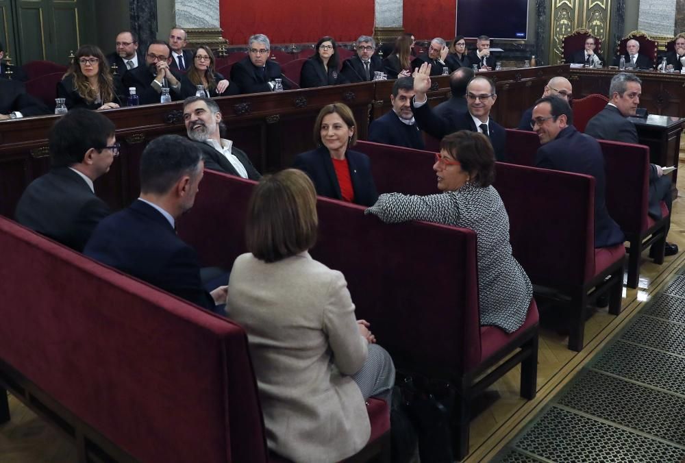 Els acusats del judici del Procés al Tribunal Suprem