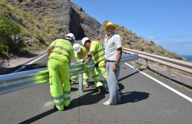 El Cabildo vuelve a cerrar la carretera entre La Aldea y El Risco