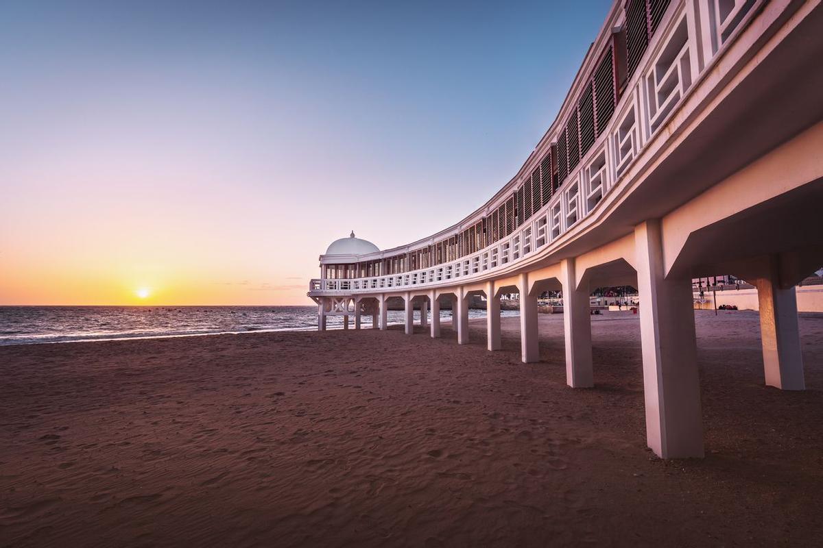 Atardecer en La Caleta, Cádiz