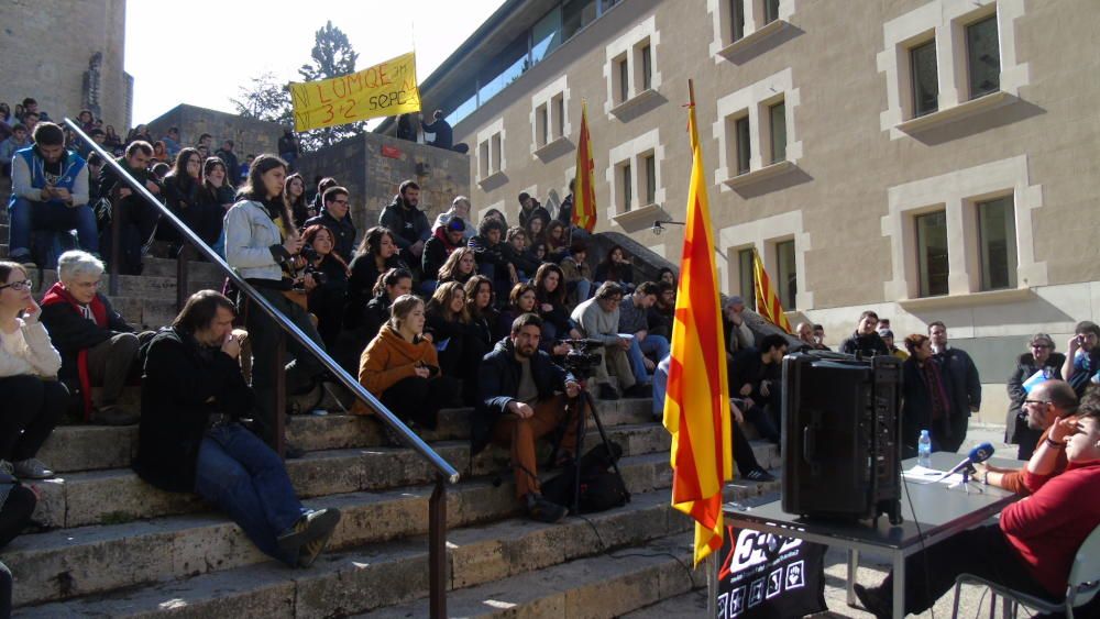 Manifestació 3+2 dels estudiants gironins