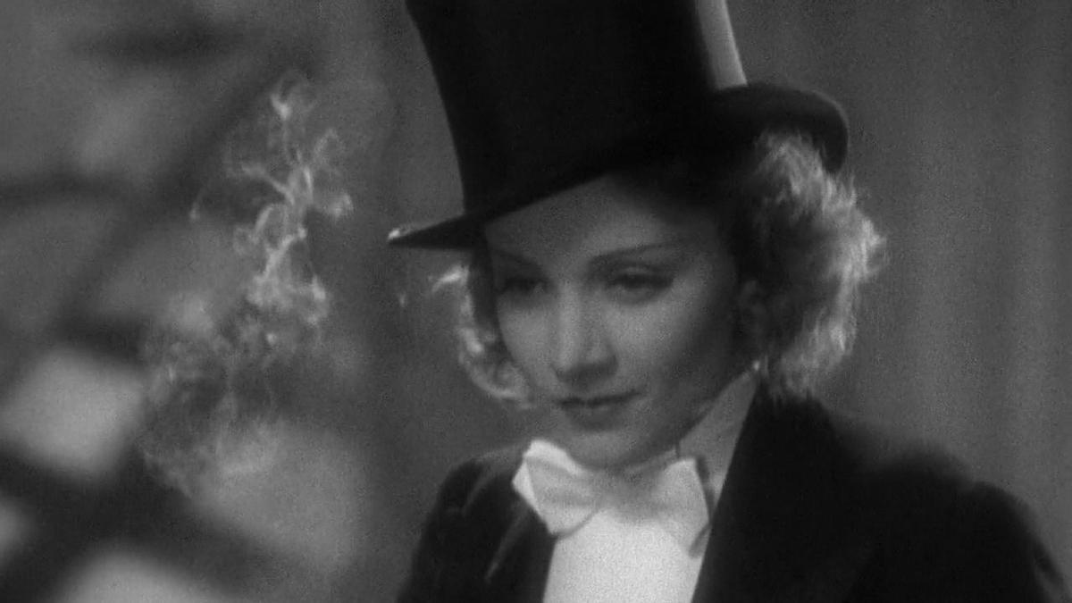 Marlene Dietrich en 'Marruecos'.