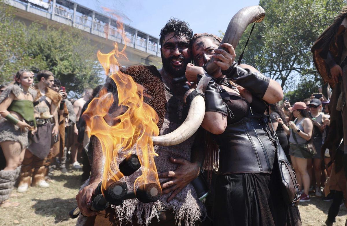 Catoira revive a súa historia coa Romaría Vikinga
