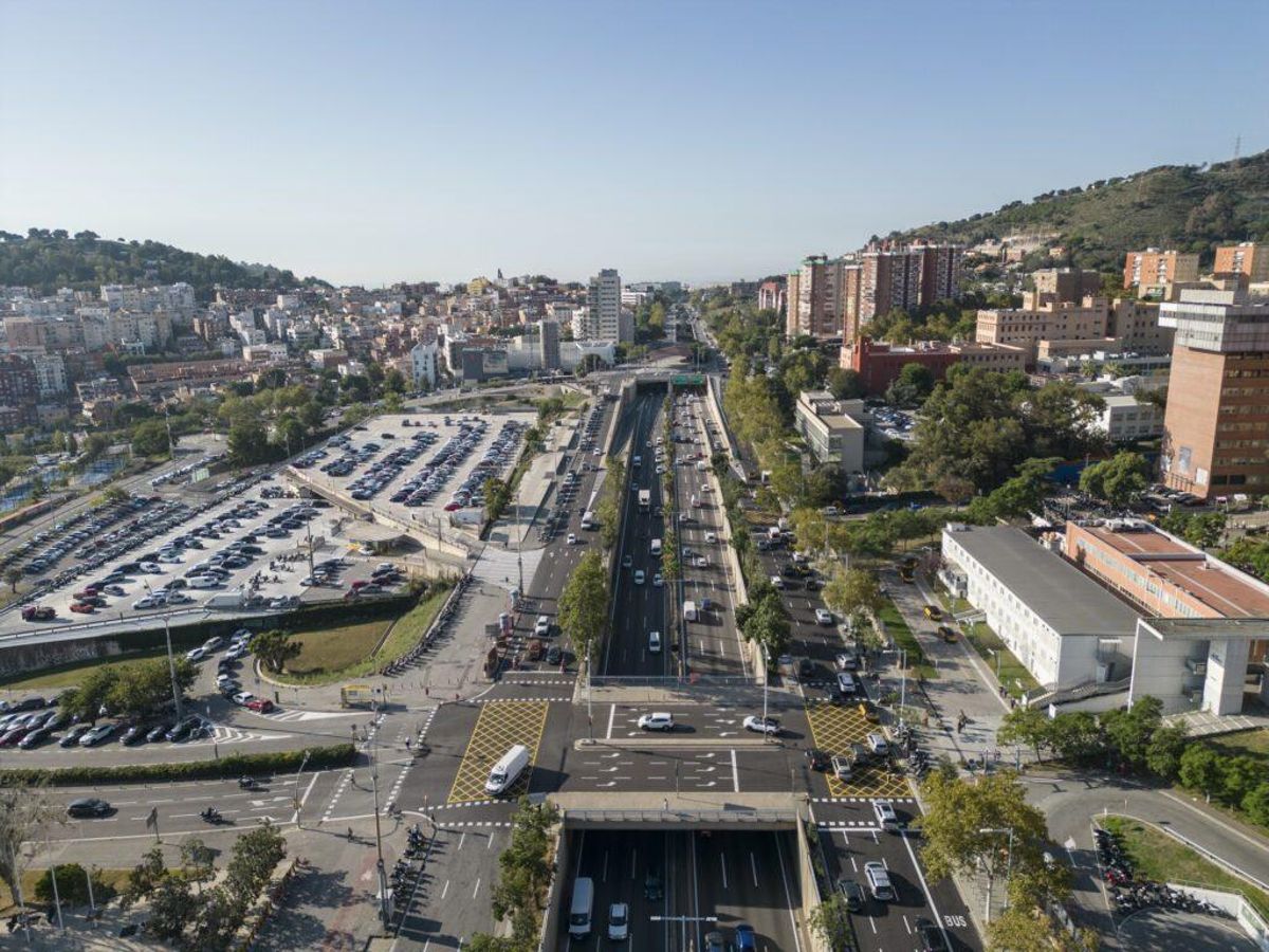 Barcelona trabaja en la cobertura de la Ronda de Dalt Barcelona trabaja en la cobertura de la Ronda de Dalt