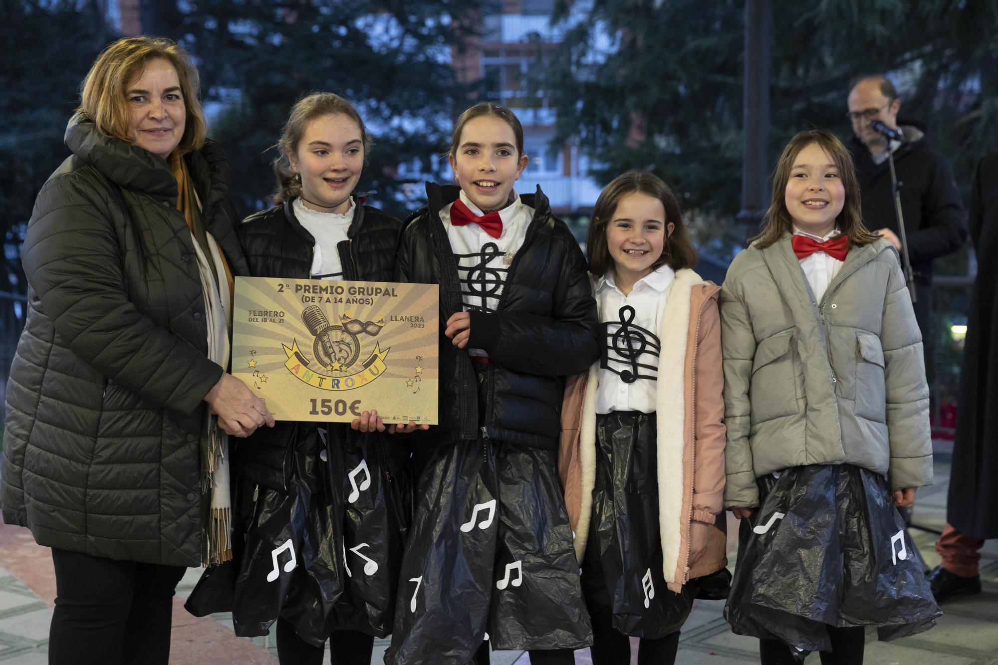 Antroxu a todo volumen con música del festival "Bebémastic": así fue el concurso infantil de Llanera