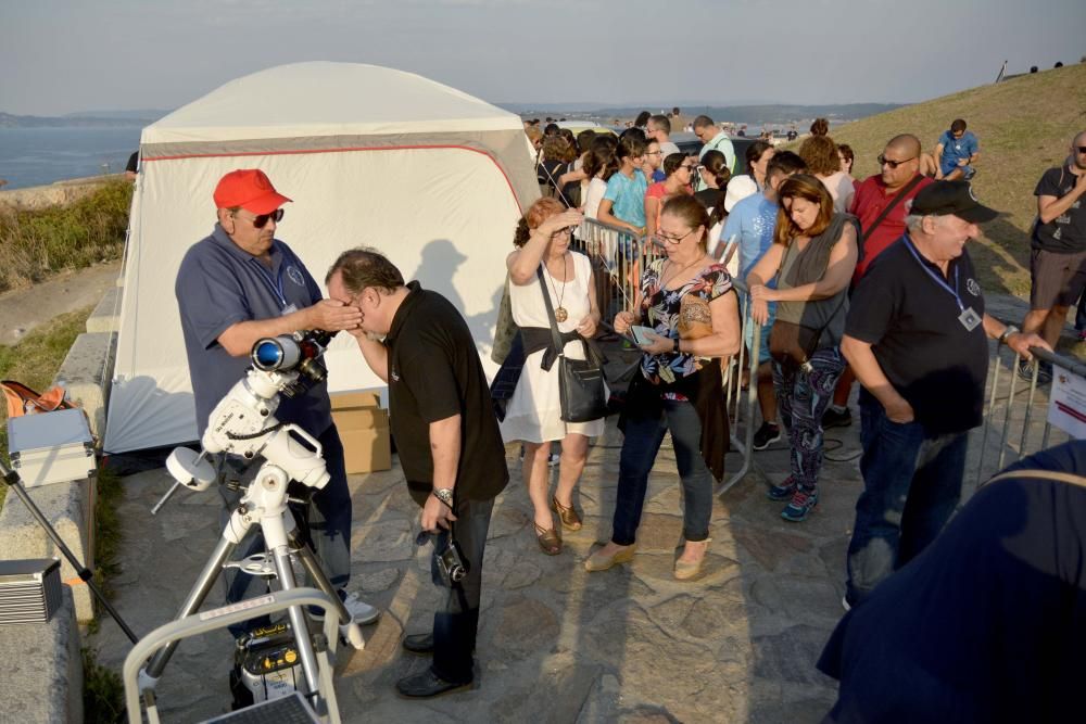 Observación del eclipse de sol en A Coruña