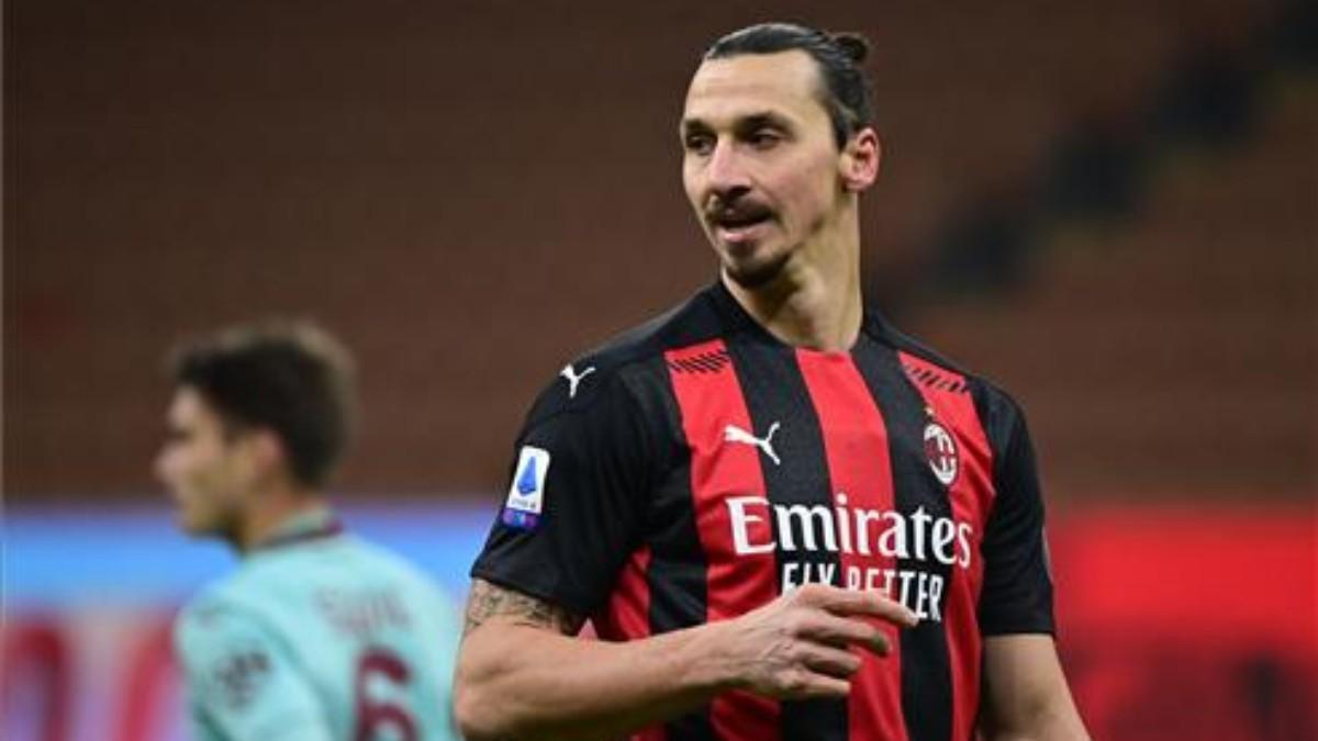 Ibrahimovic durante un partido de la Serie A