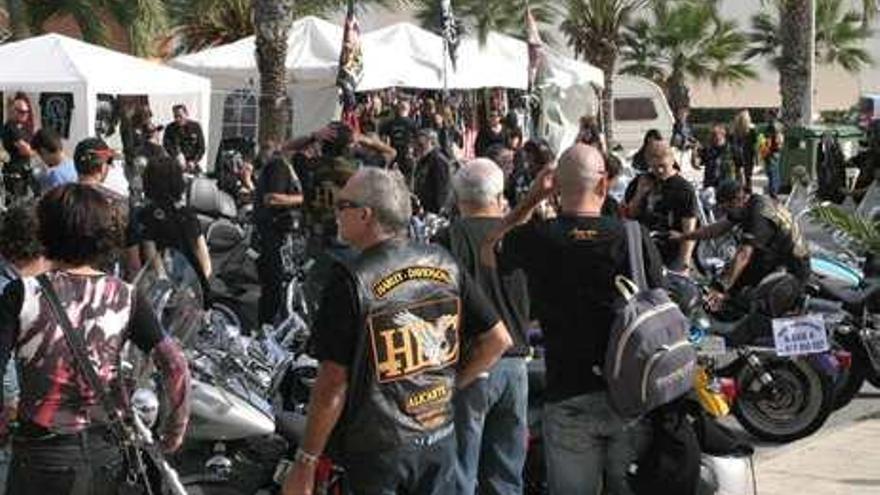 Concentración de motos Harley el fin de semana