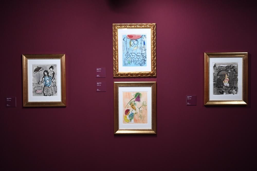 Inauguración de una muestra de Chagall en la Fundación Barrié