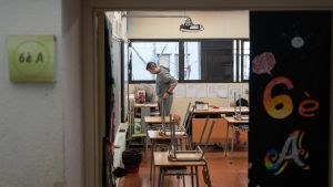 Docente en una escuela catalana, este curso.