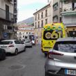 Ambulancias en la calle del suceso