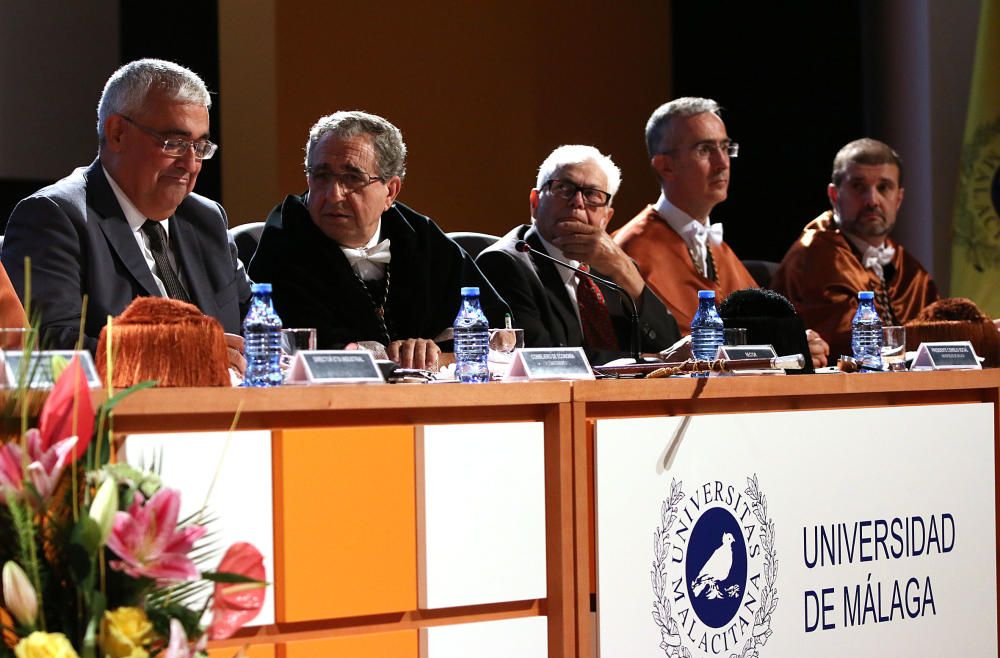 El acto oficial que ha tenido lugar en la Escuela de Ingenieros Industriales de la Universidad de Málaga