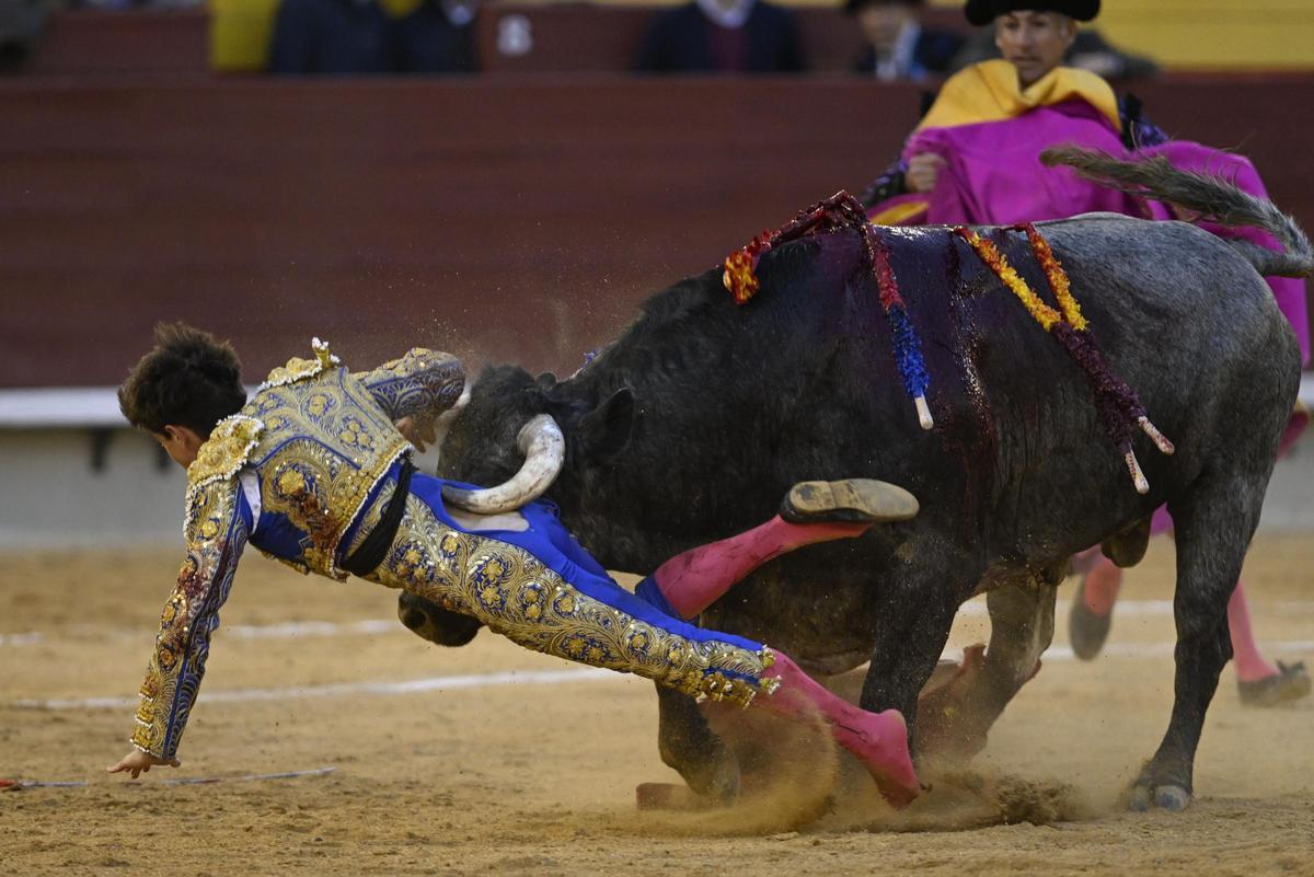 Otro momento de la cogida.