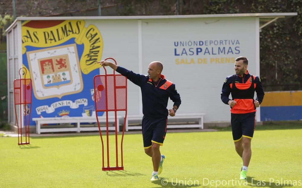 Primer entrenamiento de Jesé como amarillo