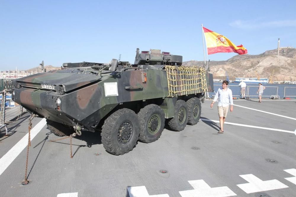 Jornada de puertas abiertas del buque Castilla en Cartagena