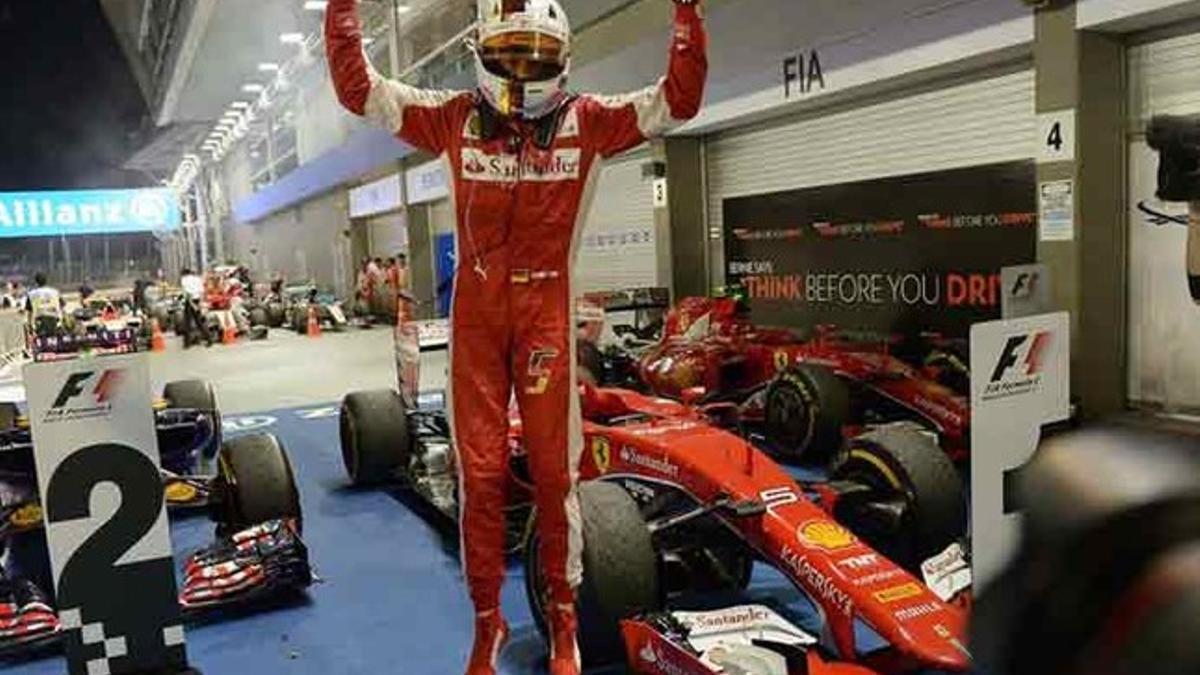 Vettel no da opción en Singapur