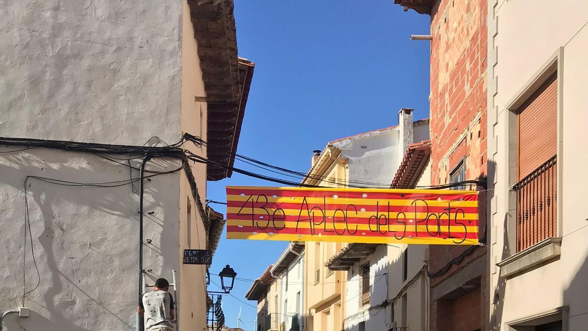 La organización de los preparativos de la celebración del Aplec dels Ports en Portell.