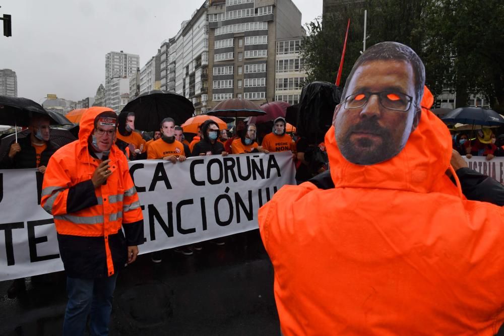 Protesta de los trabajadores de la antigua Alcoa