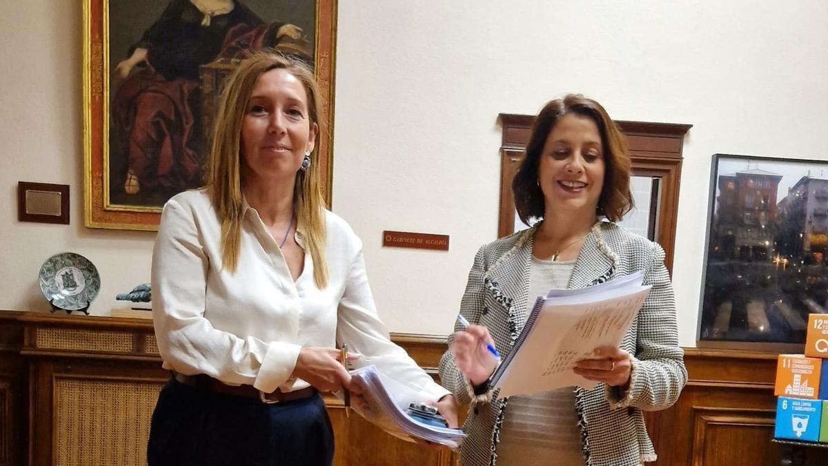 La alcaldesa de Teruel, Emma Buj, presenta el borrador del presupuesto de 2024