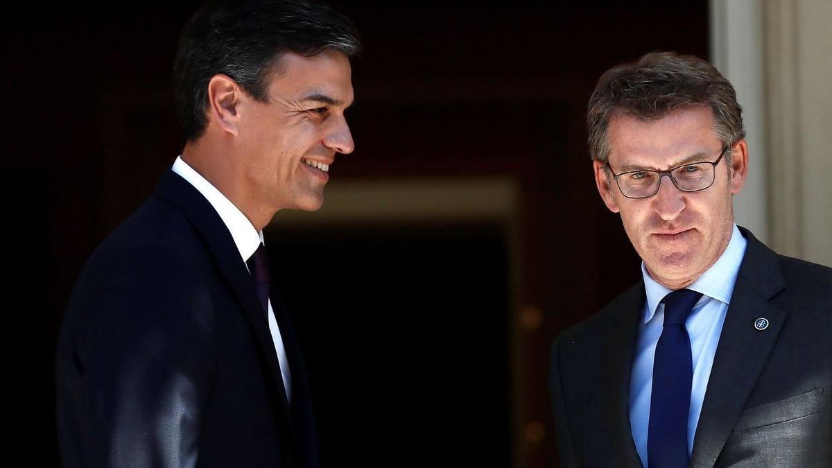 Pedro Sánchez y Alberto Núñez Feijóo.